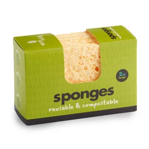 Ecoliving Compostable Sponge - Large 2 Pack