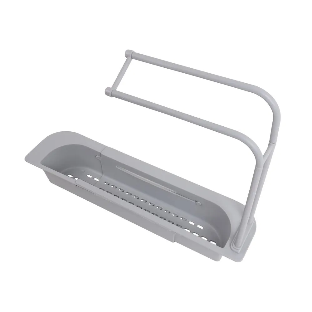 2 Rail Expandable Over Sink Caddy Grey