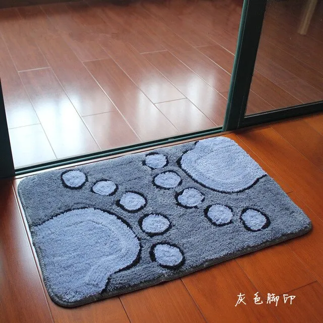 3D Large Foot Floor Bath Mat Toilet Carpets, Non-slip Bathroom Rugs Carpets, Bedroom Toilet Mats Rugs Carpets,alfombra tapete