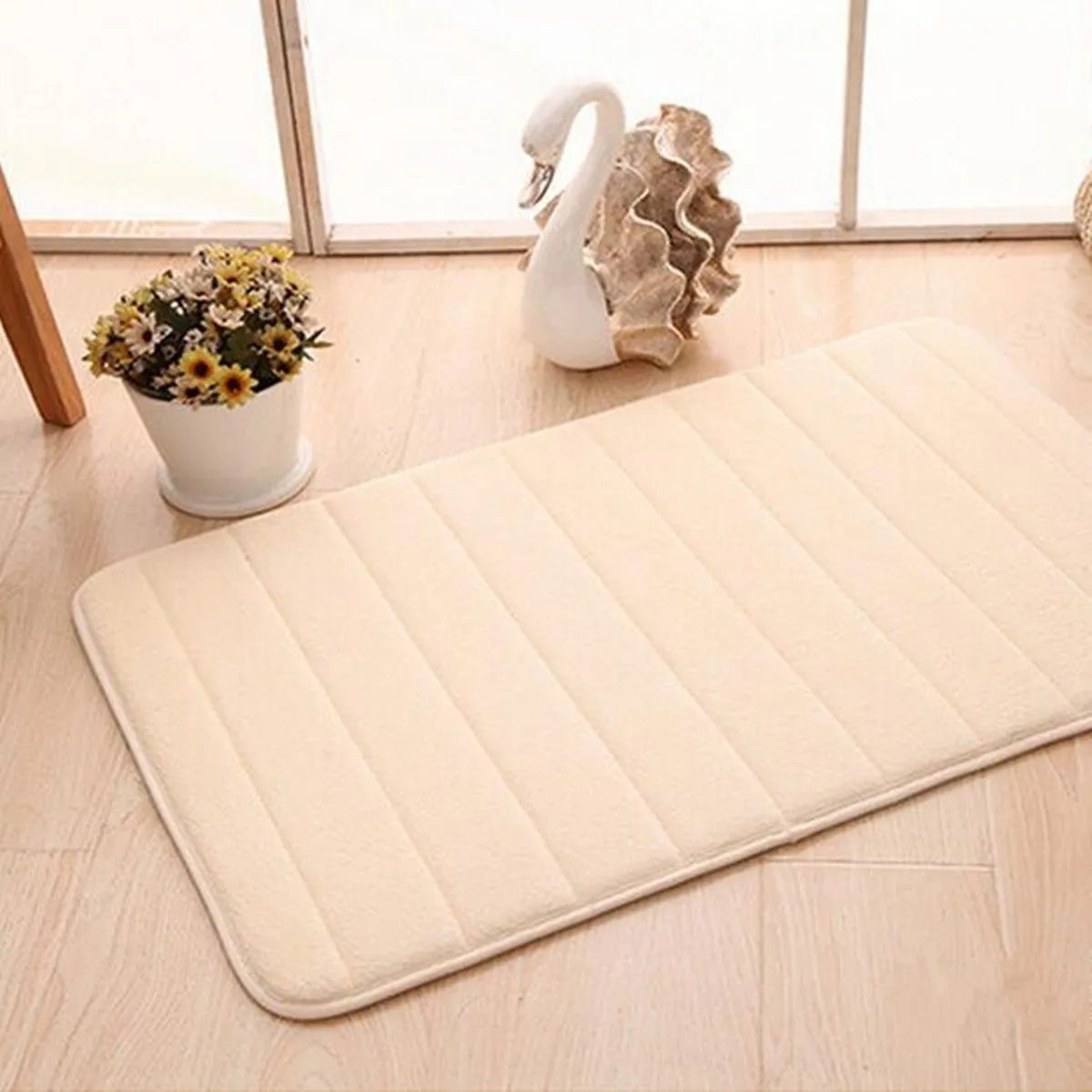 40 x 60cm/50 x 80cm Memory Foam Mat Absorbent Pad Non-slip Rugs Bathroom Shower Bath Mats Carpet Living Room