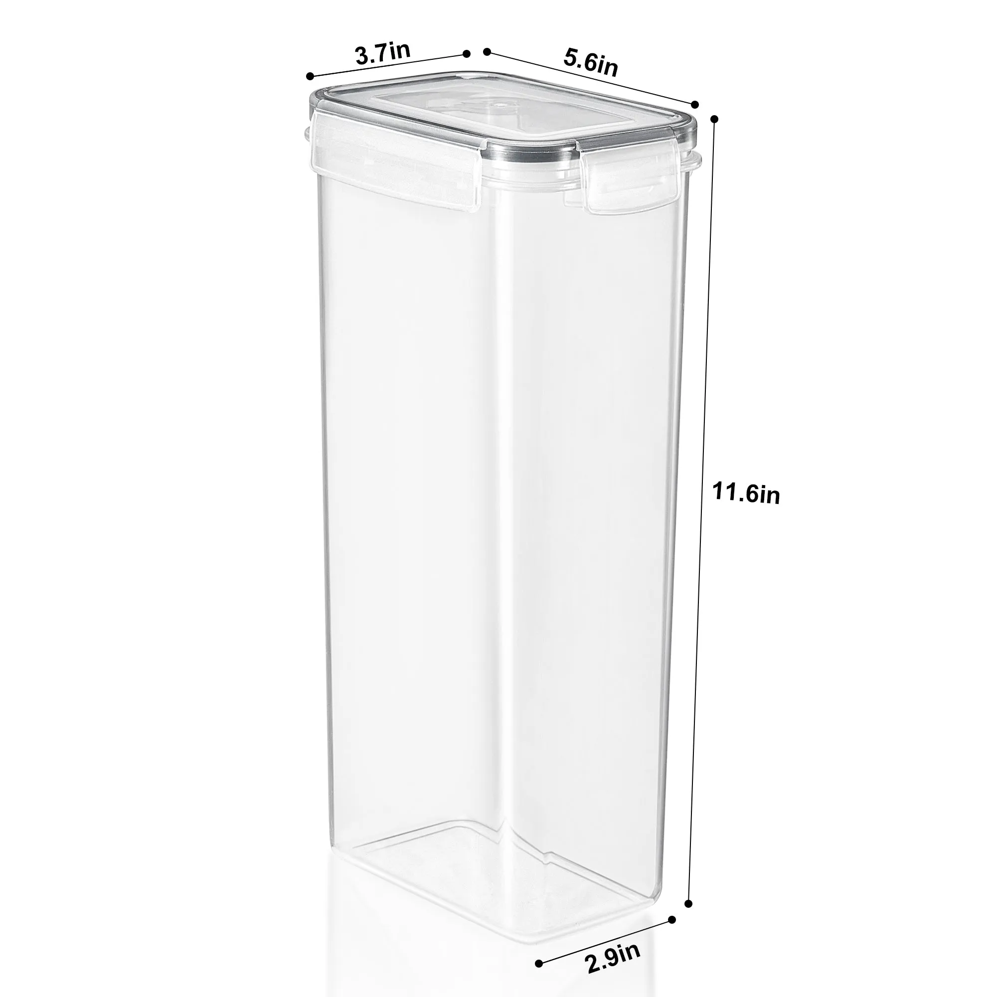 Airtight Tall Food Dispenser Containers (2 Pack)