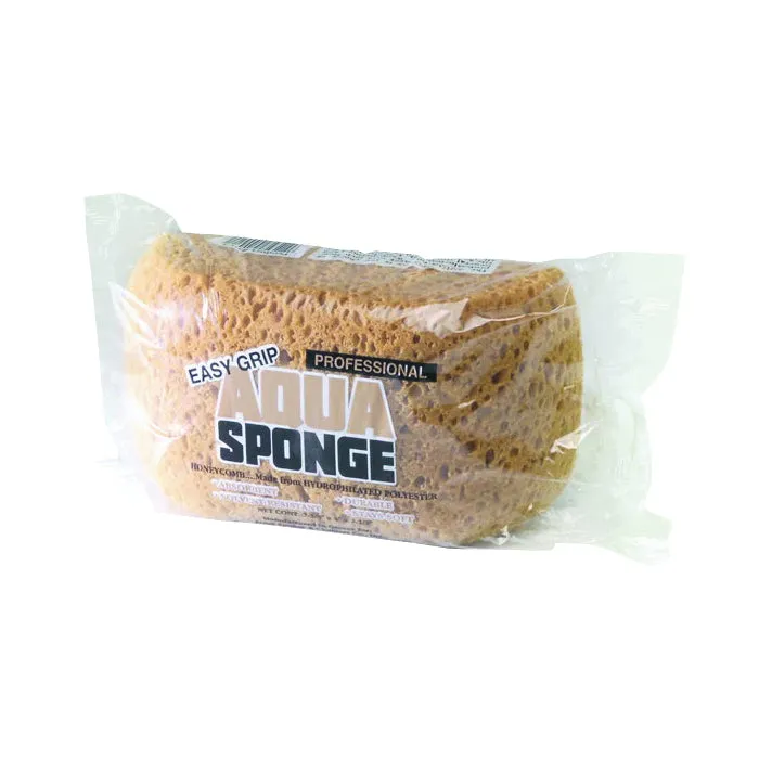 Aqua Sponge HC3 Cleaning Sponge, 7-3/8 in L, 4 in W, 2-1/2 in Thick, Hydrophilated Polyester, Yellow