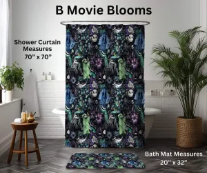 B Movie Blooms Custom Bath Mat