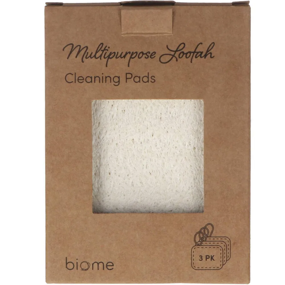 Biome Multipurpose Loofah Pads 3 Pack