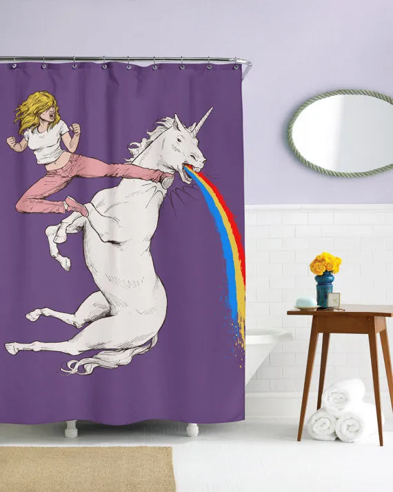 Bloodsport Barbie Shower Curtain