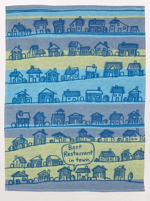 BlueQ "Best Restaurant In Town" Woven Dish Towels