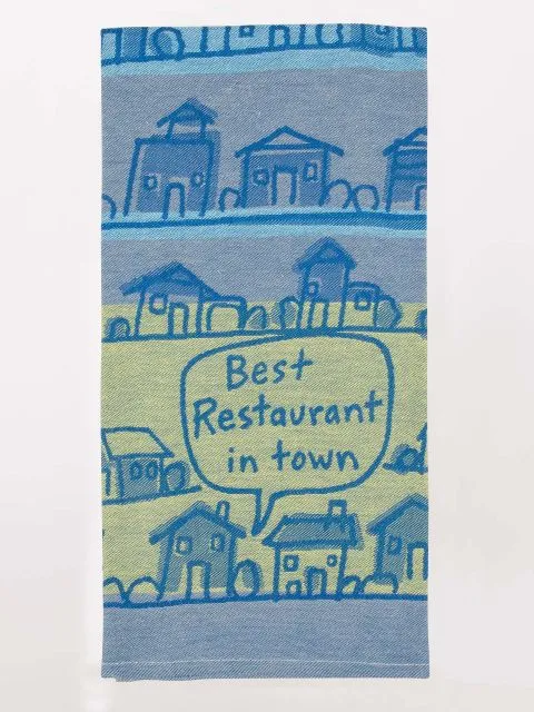 BlueQ "Best Restaurant In Town" Woven Dish Towels