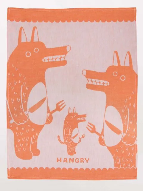 BlueQ Woven Dish Towel - Hangry