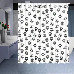 Cat Paw Shower Curtain