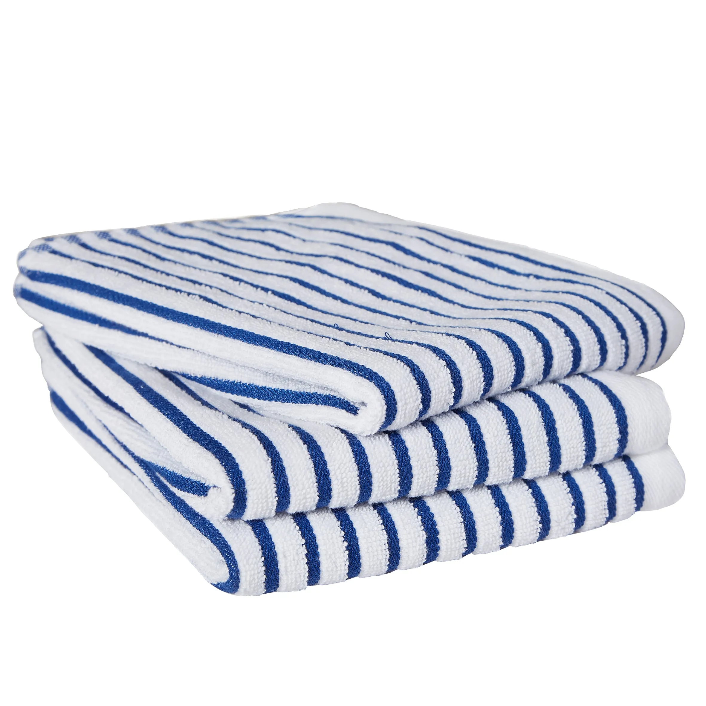 Classic Deluxe Chain Striped Pattern Premium Kitchen Dish Towels - Pack of 3