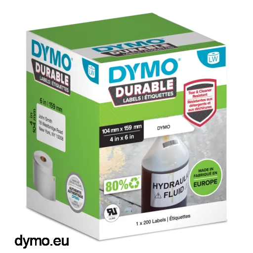 DYMO DURABLE LABELS 104MM X 159MM - (DY2112287)