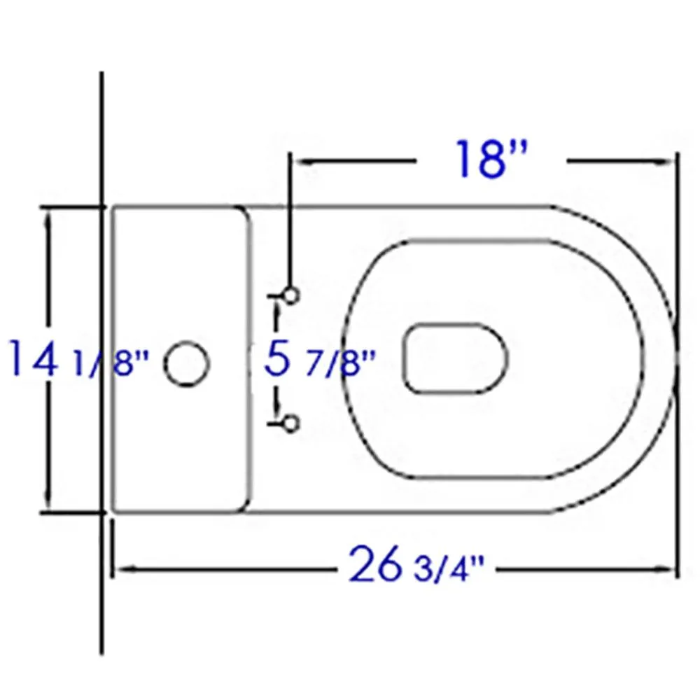 EAGO R-353SEAT Replacement Soft Closing Toilet Seat for TB353