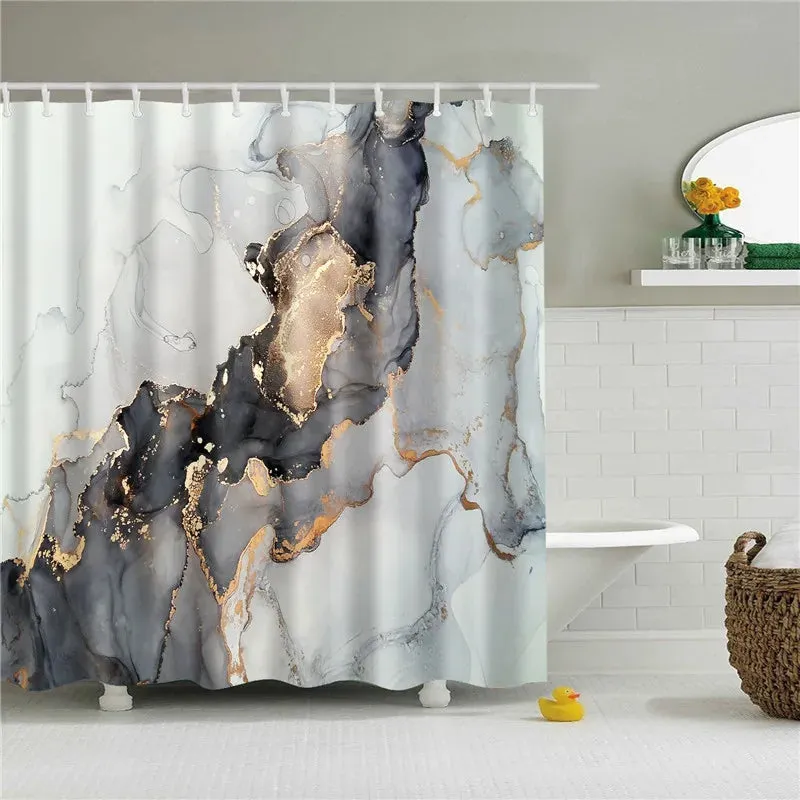 Fabric Shower Curtain Cute Cartoon Hippo Animals Dogs Cats Deer Bath Curtain Waterproof Polyester Bathroom Curtain with Hooks