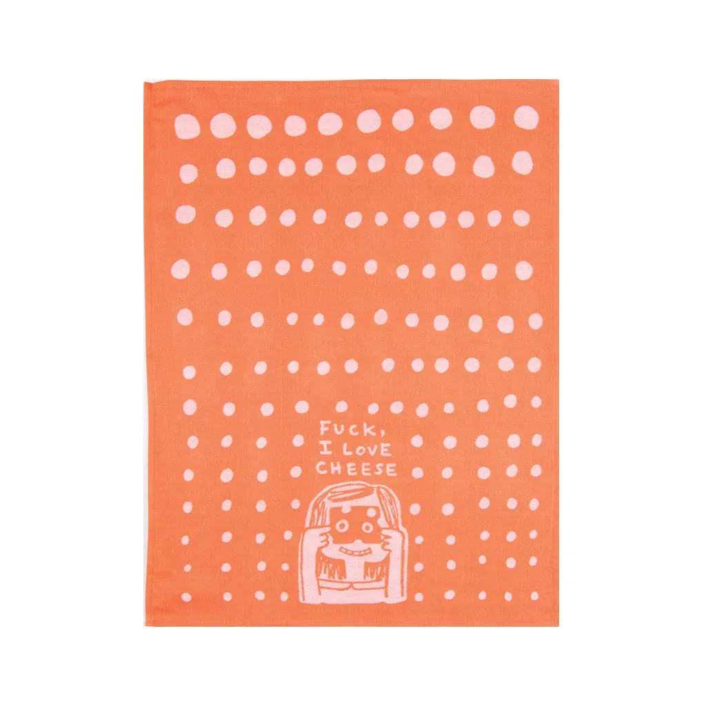 F*ck, I Love Cheese Woven Dish Towel