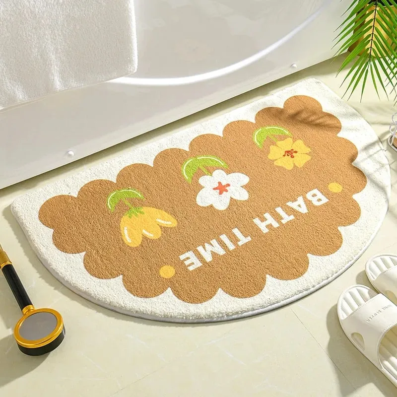 Floral Non-Slip Kawaii Doormats