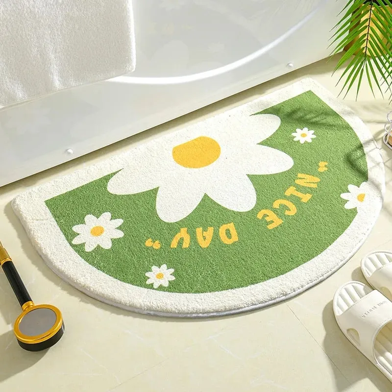 Floral Non-Slip Kawaii Doormats