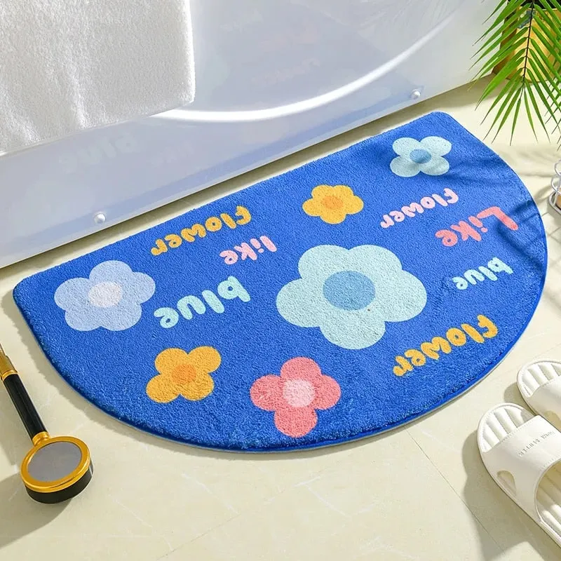 Floral Non-Slip Kawaii Doormats