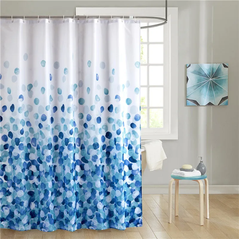 High-end Thickened Waterproof Bathroom Polyester Shower Curtain