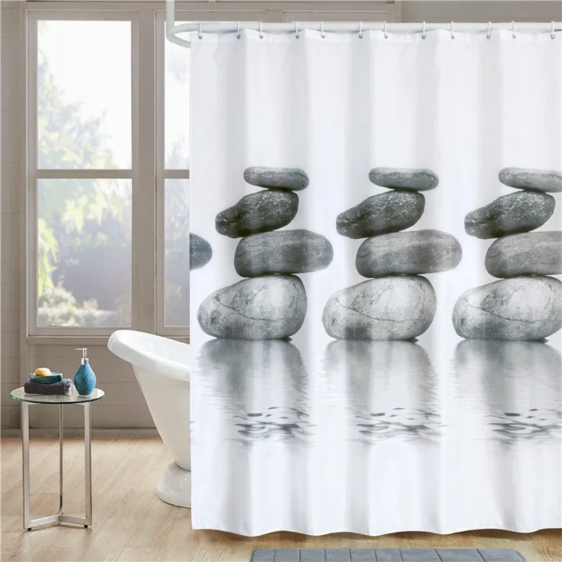 High-end Thickened Waterproof Bathroom Polyester Shower Curtain