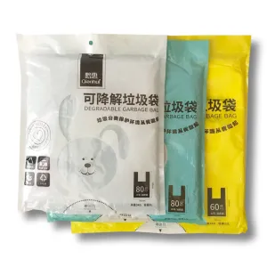 Household classified vest trash bags