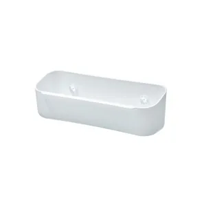 iDesign Suction Kitchen Sponge Caddy with Holder White