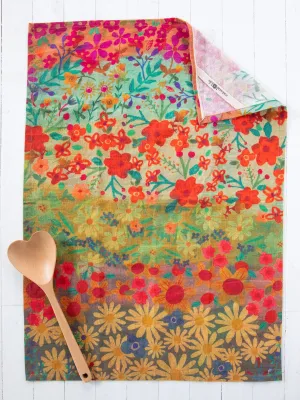 Kitchen Dish Towel - Wildflower Border