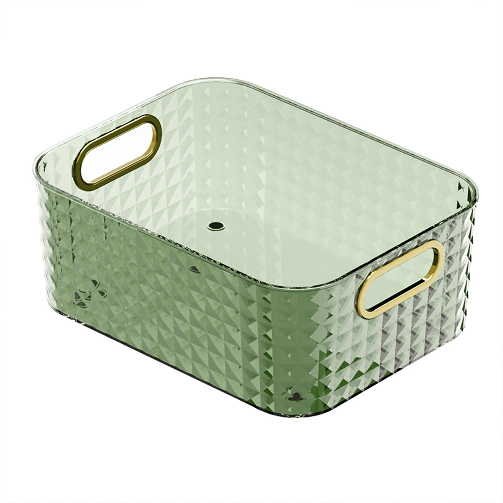 Kuber Industries Multipurpose Portable Storage Container| Pantry Organise Basket | Organizer For Kitchen bathroom Accessories | Vanity Bins for Desktop Cosmetic-Storage | Dark Green