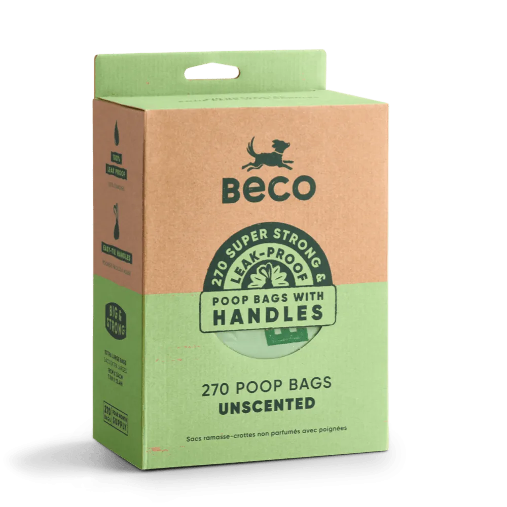 Large Poop Bags with Handles | Unscented