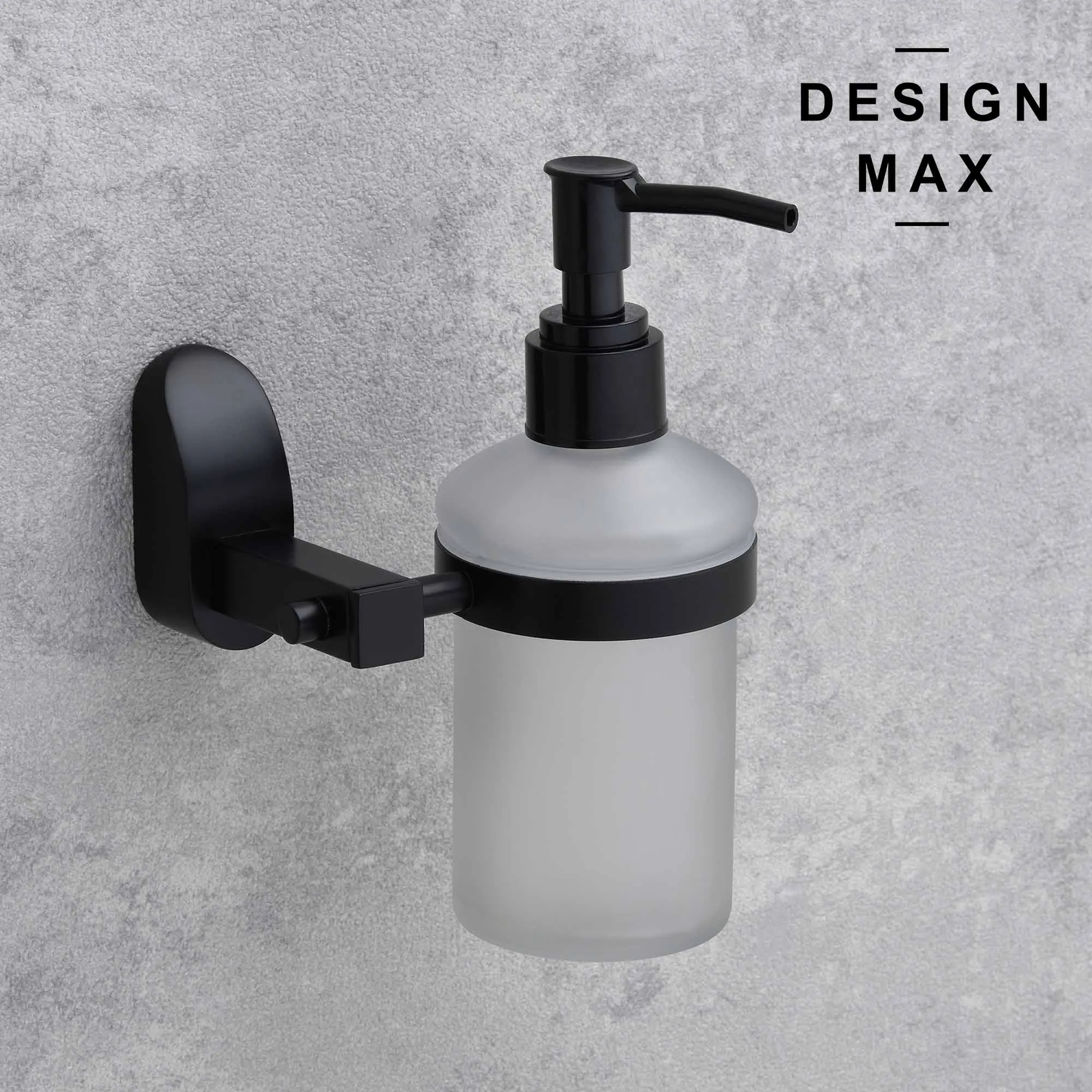 Matte Black Wall Mounted Soap Dispenser Holder