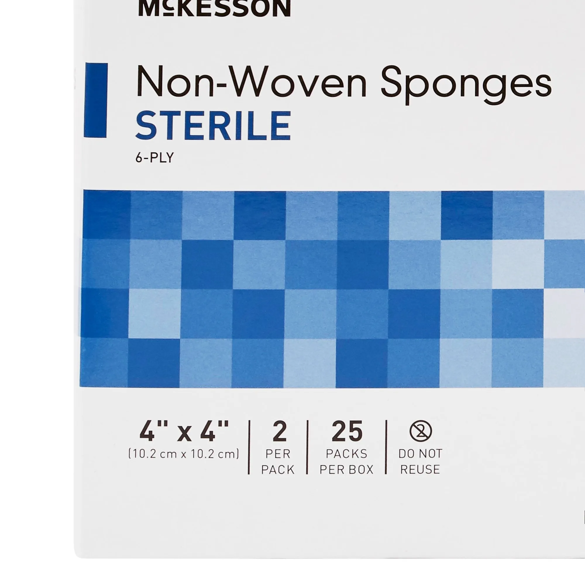 McKesson Nonwoven Sponge, Sterile, 4 x 4 Inch