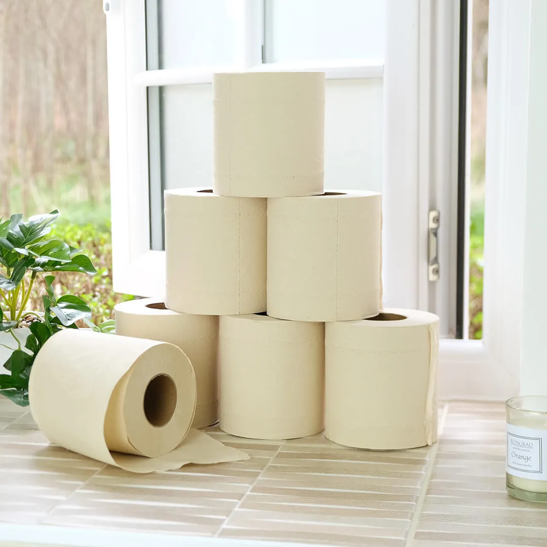 Natural Colour Bamboo Toilet Paper ("Unbleached")