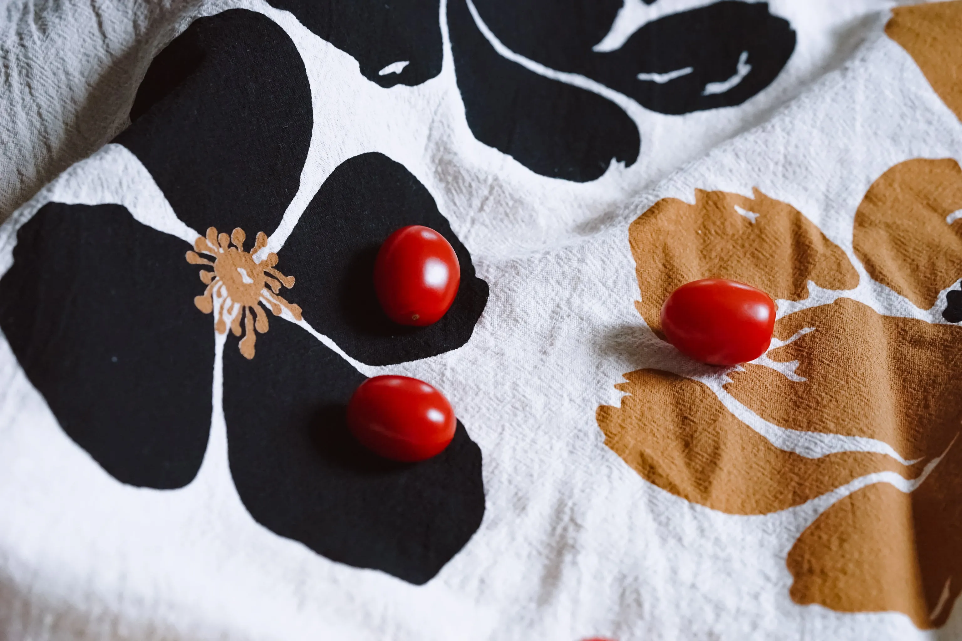 Peony Flour Sack Dish Towel