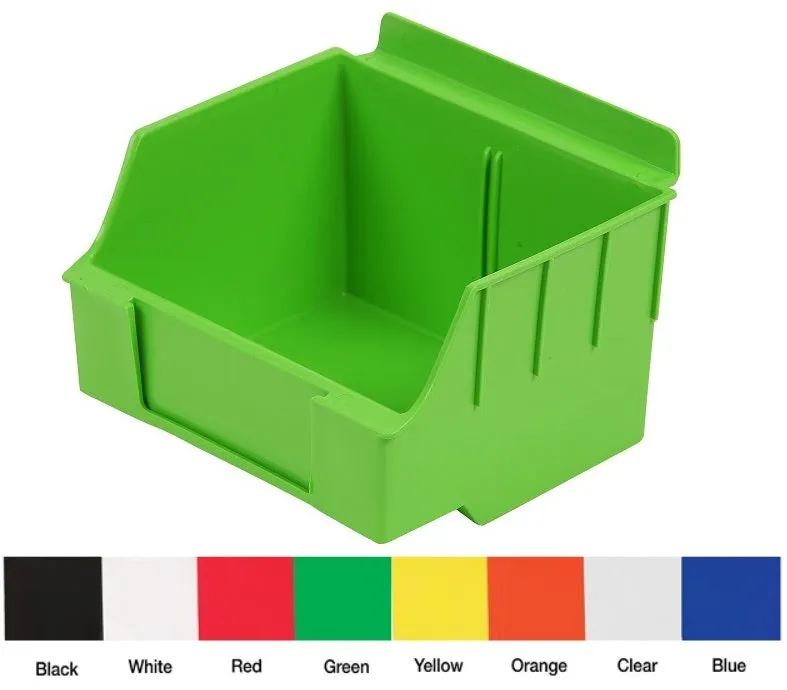 Plastic Slatwall Bins, Storbox "Standard" 4.62 x 5.5 x 3.37