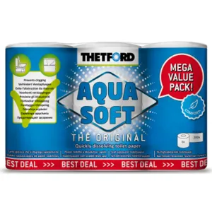 Thetford Aquasoft Caravan Toilet Tissue MEGA 6 Pack