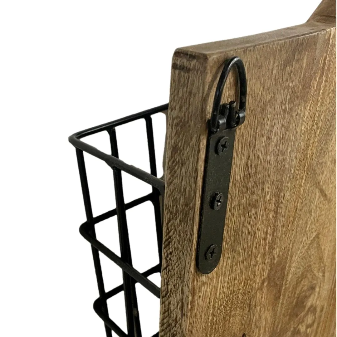 Three basket hanging wall organizer