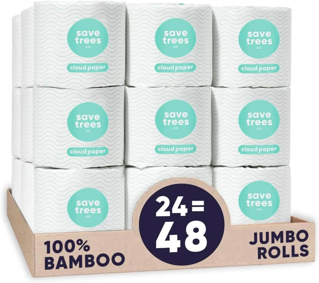 Toilet Paper, Environmentally-Friendly 3-ply, 300 Sheets Per Roll, PFAs Free, FSC Certified, Plastic & Chemical Free