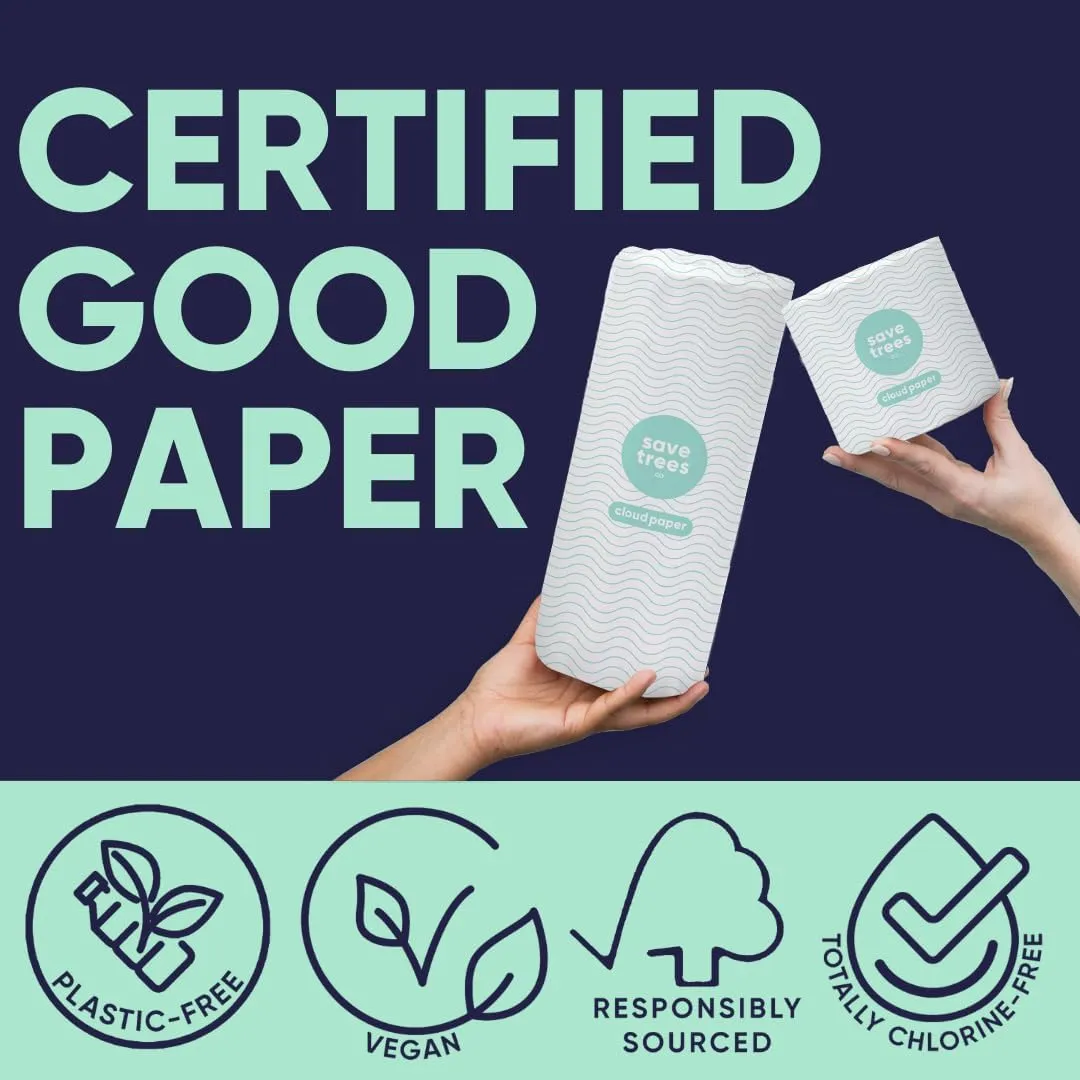 Toilet Paper, Environmentally-Friendly 3-ply, 300 Sheets Per Roll, PFAs Free, FSC Certified, Plastic & Chemical Free