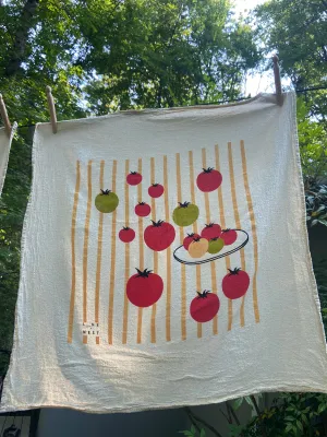 Tomatoes  Flour Sack Dish Towel