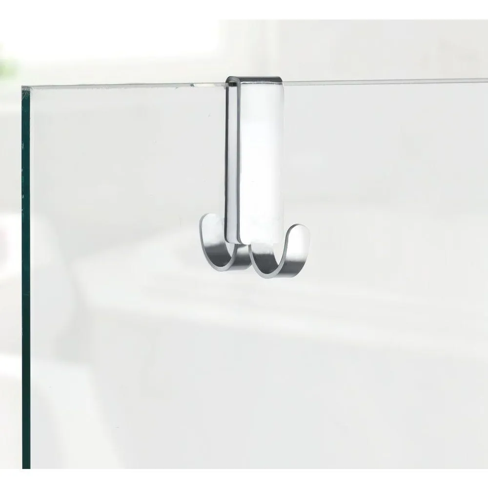 Vieste Double Shower Hook Matte Steel