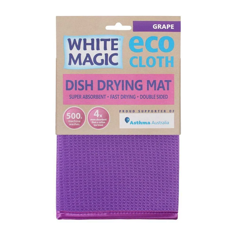 White Magic Microfibre Dish Drying Mat Grape