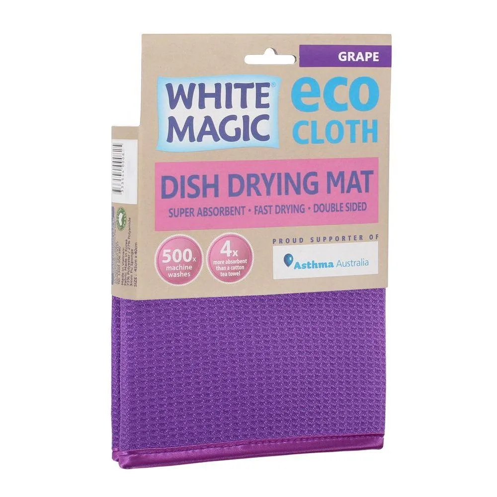 White Magic Microfibre Dish Drying Mat Grape